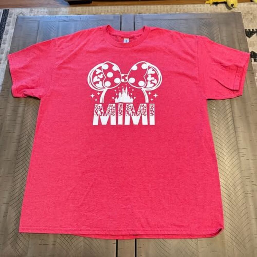 Disney Minnie Mouse “MIMI” Pink T-Shirt Women’s XL Gildan